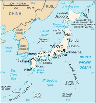 Japan 3 Japan map